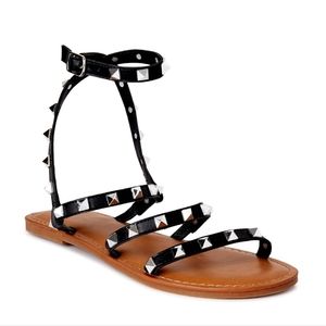 Black gladiator sandles